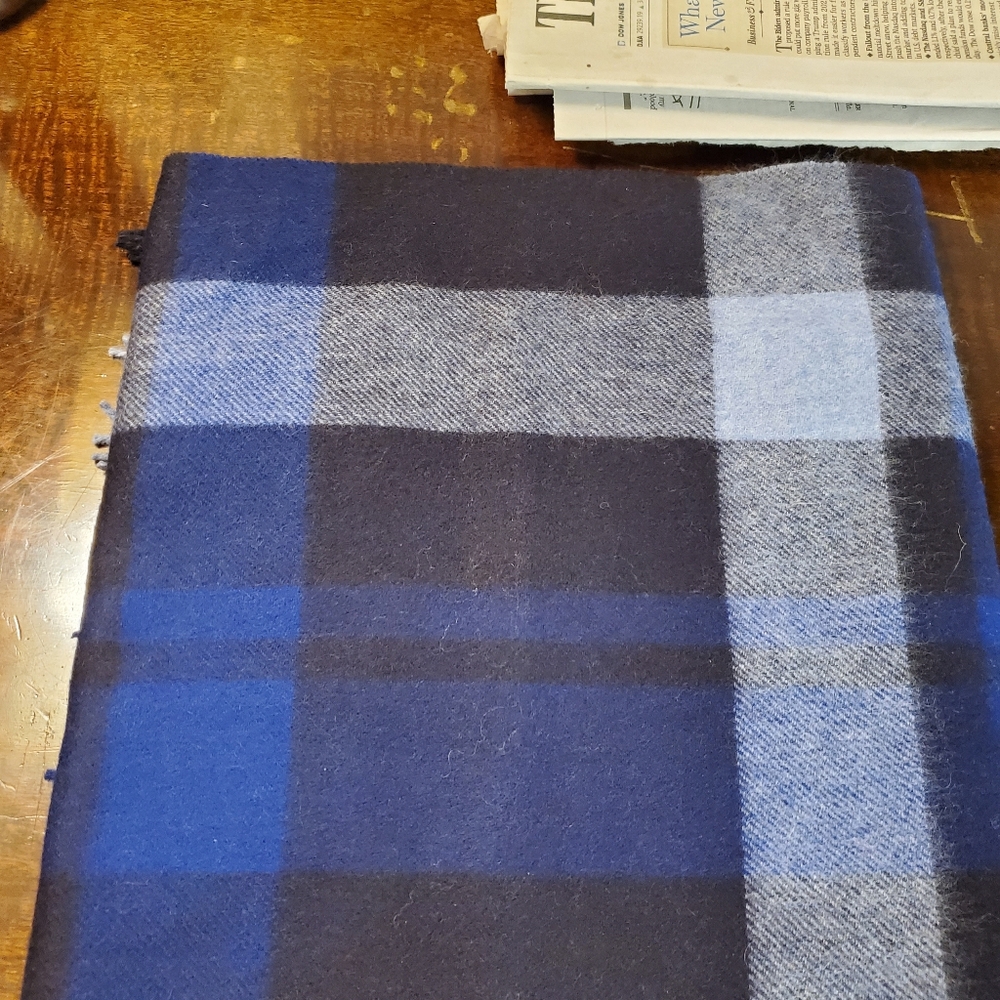 Raffi Wool and Cashmere Men's Scarf (Ocean) +NWT - Picture 4 of 8